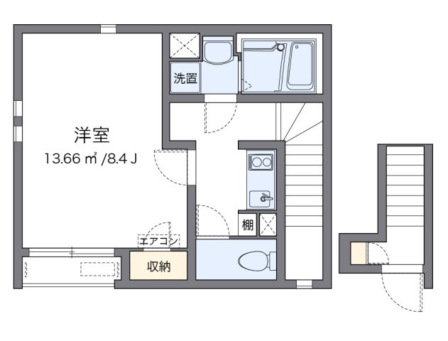 クレイノＩＫＡＷＡの間取り|代表的な間取のため実際の間取とは異なる場合があります