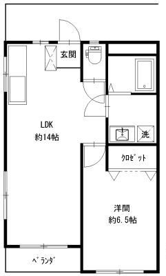 グレーヌの間取り|間取りです。