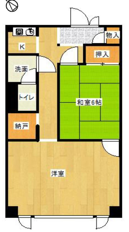 エバーグリーン今宿　Ａ棟の間取り