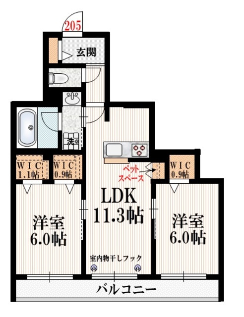 メゾンマリンの間取り