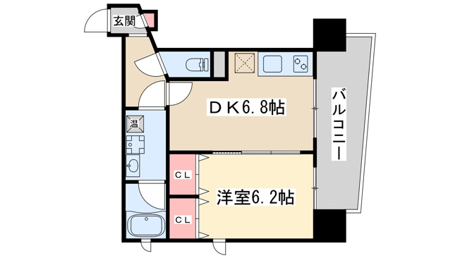 【間取り】 | サンレムート江坂セカンド