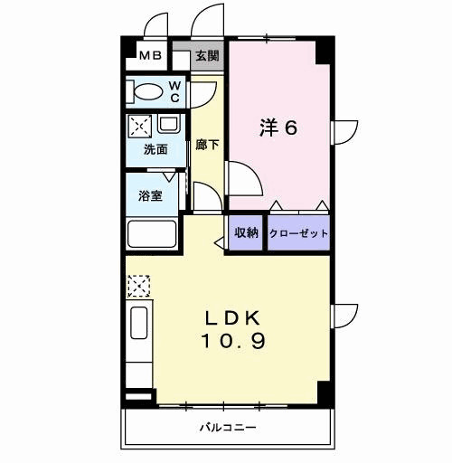 スカイマンションの間取り