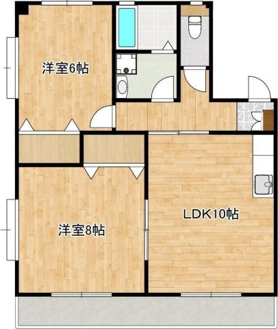 ハイツサンライズＣ棟の間取り