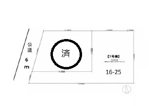 坂戸市伊豆の山町新築戸建の区画図