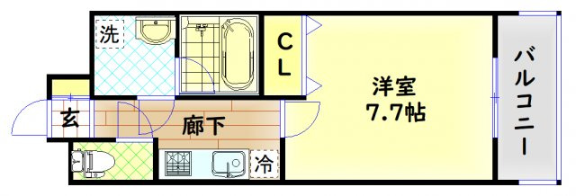 【間取り】 | La Douceur九条