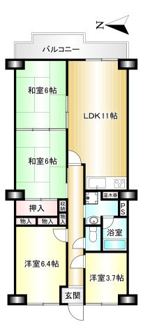 橿原神宮前スカイハイツの間取り|専有面積：79.3ｍ2