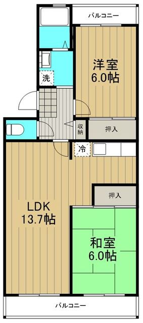 プランドール小室の間取り