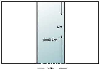 【間取り】 | 三次町　倉庫(テナント)駐車場6台付＋住居プラン　駐車場最大12台可！ | 倉庫　