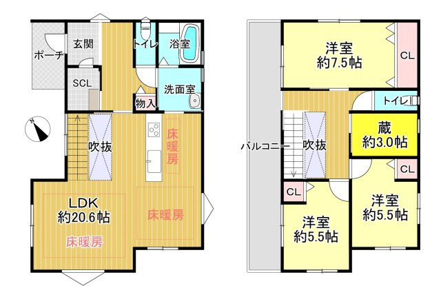 高砂市荒井町小松原四丁目の間取り