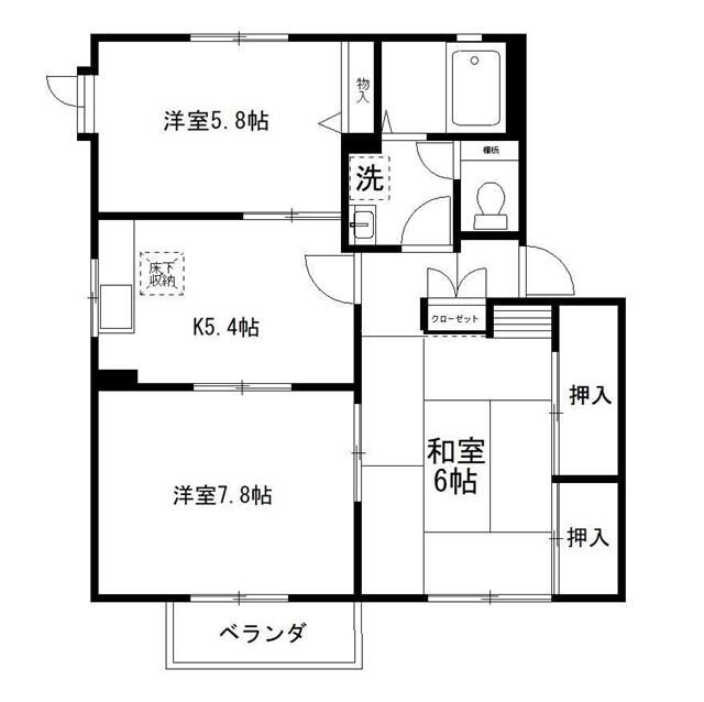 ハイムアゼリア　Ｃの間取り