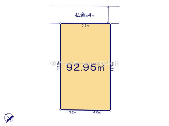 【土地図】 | アトムセレクト船橋市東船橋610　２区画１区画