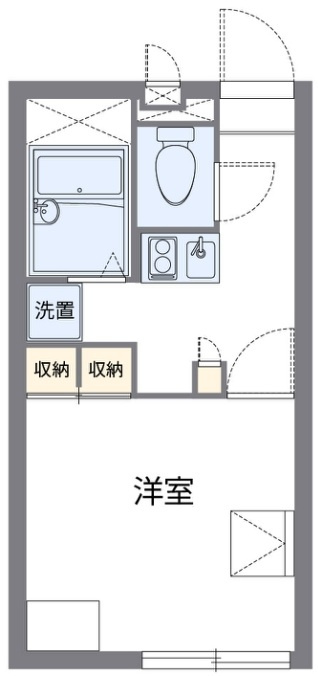 レオパレス池尻大橋 の間取り|間取りです。