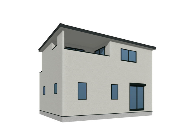 新築戸建て・仲介手数料無料）愛西市大野山町西之割　１号棟の外観パース