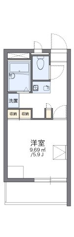 レオパレスエヴァーグリーン白幡Ⅱの間取り