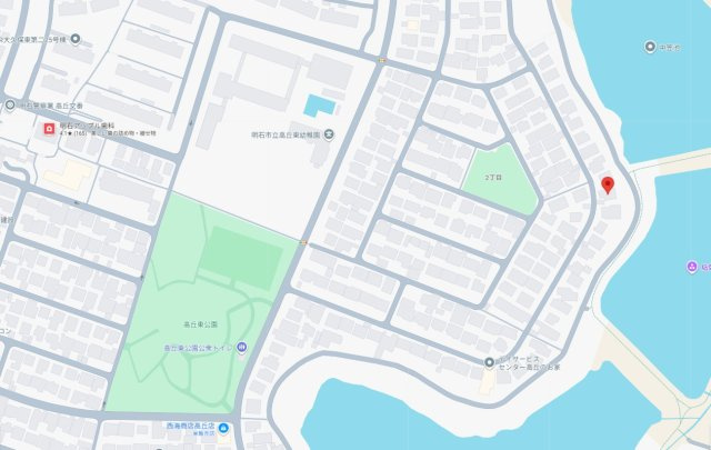 明石市大久保町高丘２丁目　土地の地図