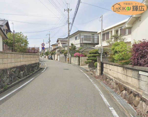 明石市大久保町高丘２丁目　土地の前面道路含む現地写真