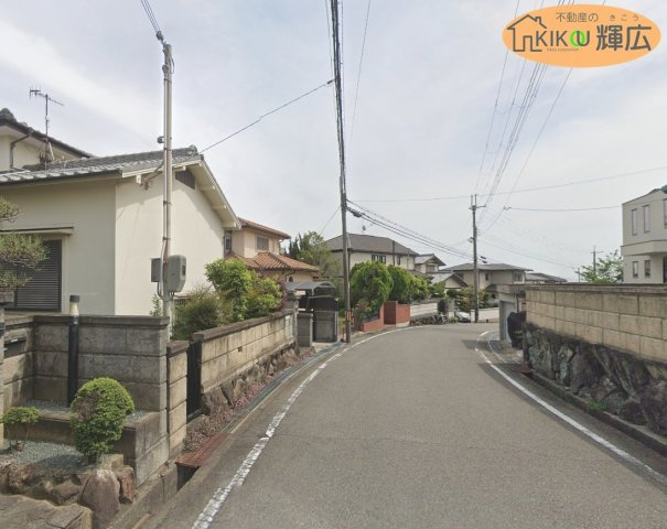 明石市大久保町高丘２丁目　土地の前面道路含む現地写真