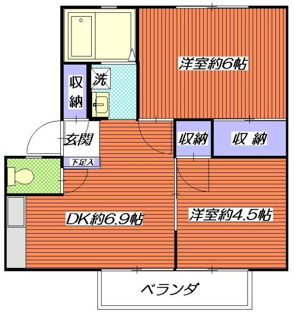 泉タウン２０の間取り