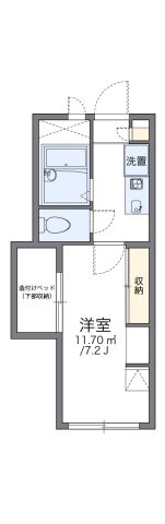 レオパレスメゾン・ド・矢向の間取り