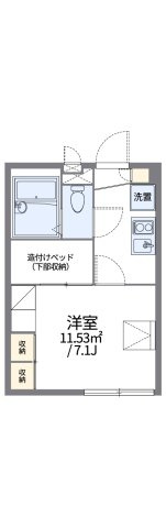 レオパレスブザービーターの間取り