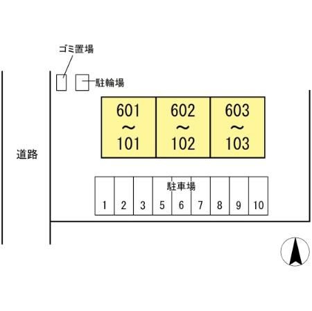 クオリティダイカンの区画図