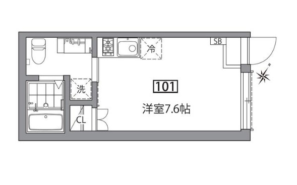 グランエッグス新大塚Eの間取り