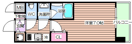 【間取り】 | プリエ南森町