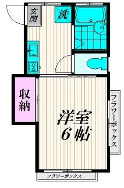 たちばな荘の間取り|間取りです。