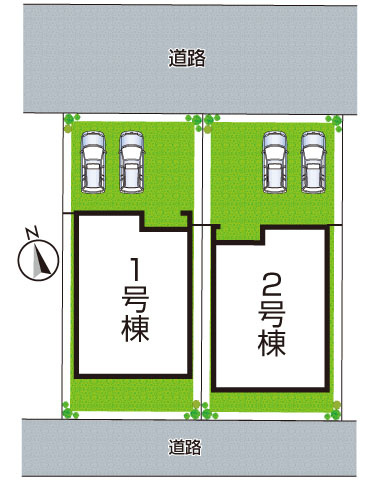 ●大和郡山市矢田山町　第3期　新築一戸建ての区画図|全2区画