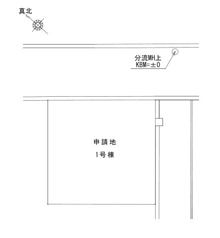 福岡市東区若宮4丁目第6-1棟（1号棟）の区画図|配置図（1号棟）