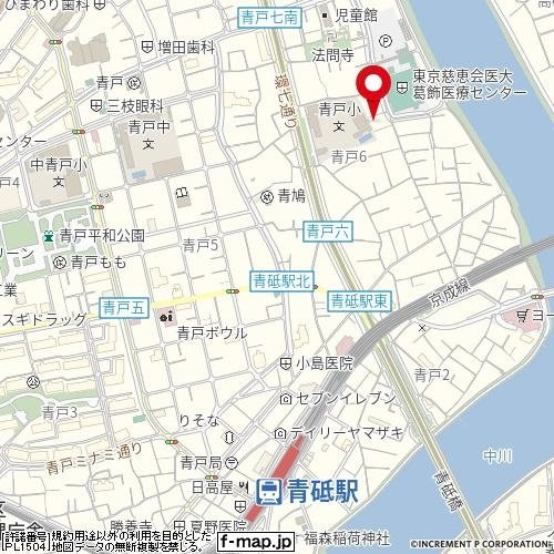 クレシア青戸の地図