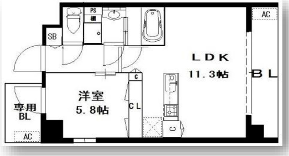 リップル布施イースト2の間取り