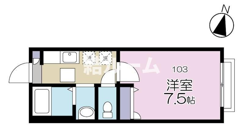豊島区千早２丁目のアパートの間取り