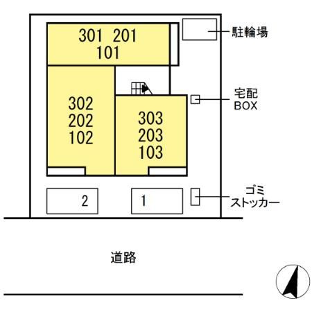グラン仁所町の区画図