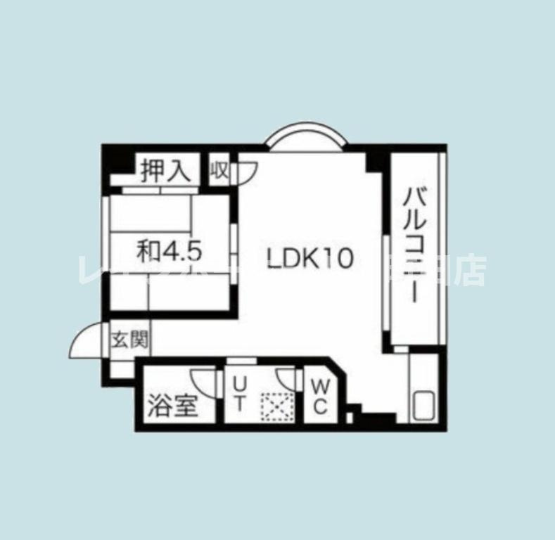 シャロン本厚木※初期費用分割あと払いサービス利用可能の間取り