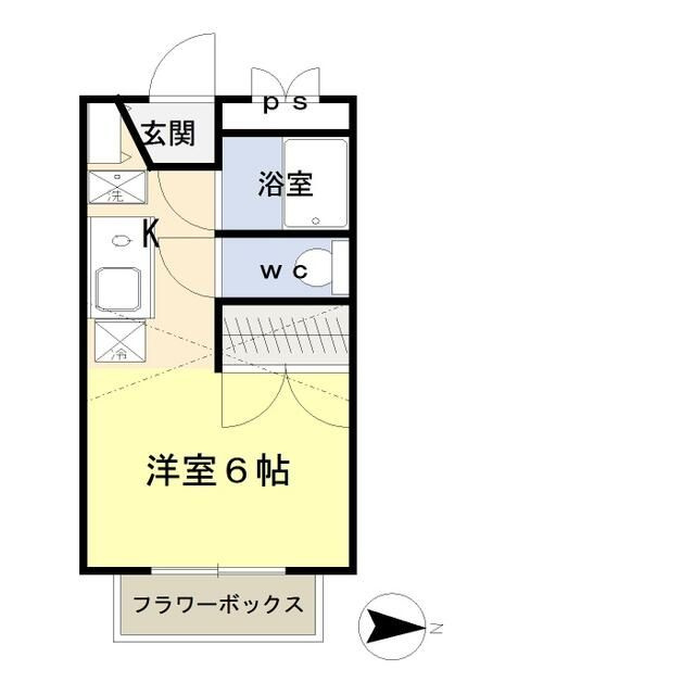 レオパレスプリマベーラの間取り