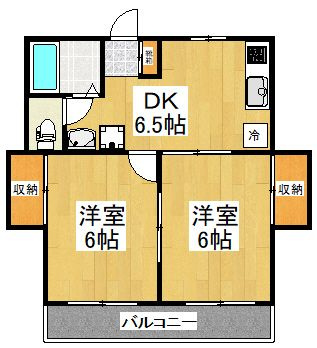 メゾン・ブラッシェの間取り|間取りです。