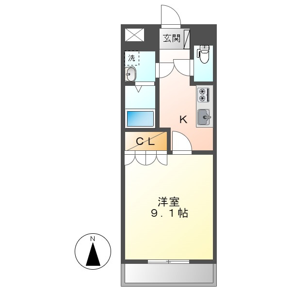 ピアッツア紗梨の間取り