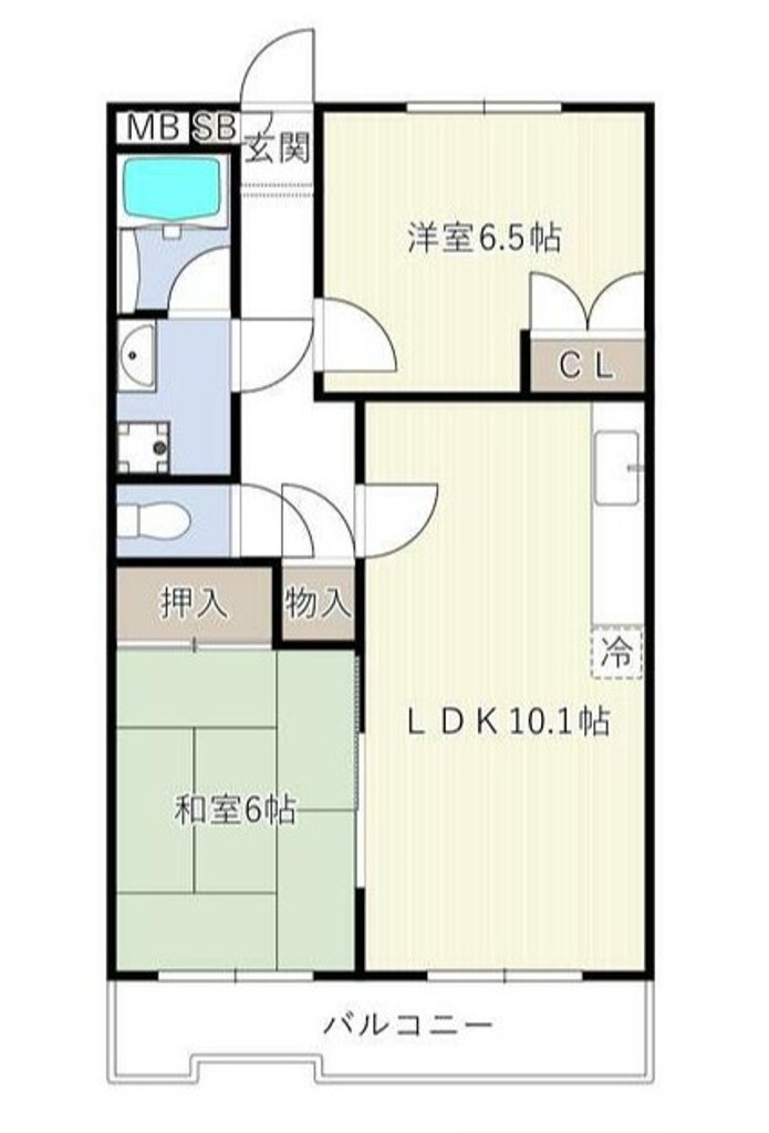 ローズマンション白糸台第3の間取り