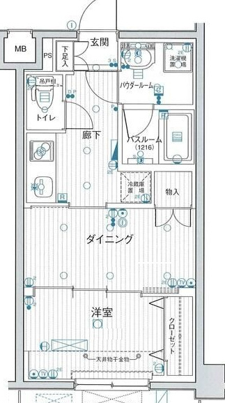 日神デュオステージ押上の間取り|間取りです。