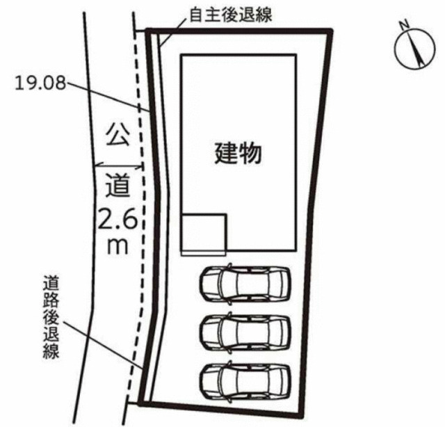 駿東郡清水町長沢の新築一戸建の区画図|敷地内区画図