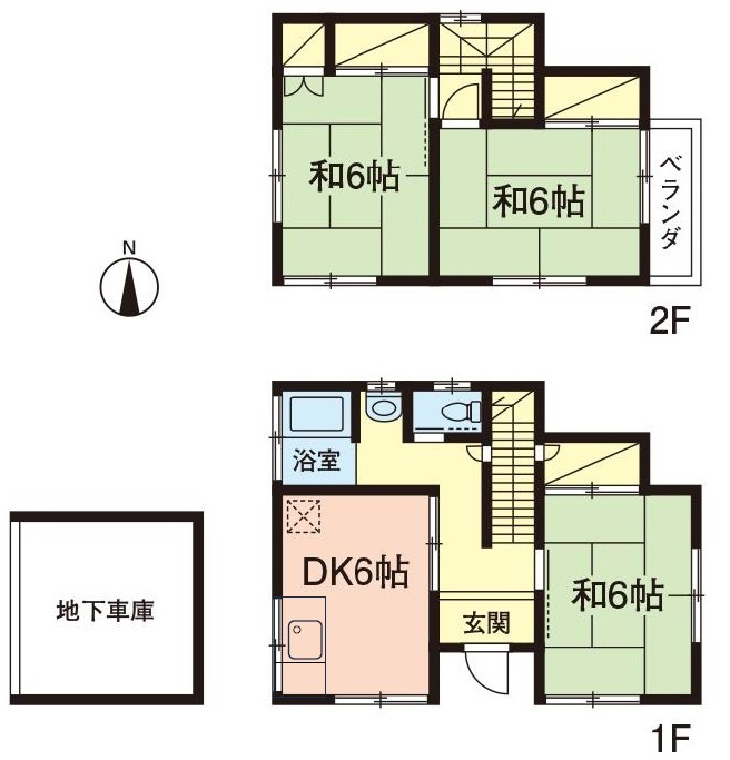 市川市北方町4丁目 戸建の間取り|3LDK
