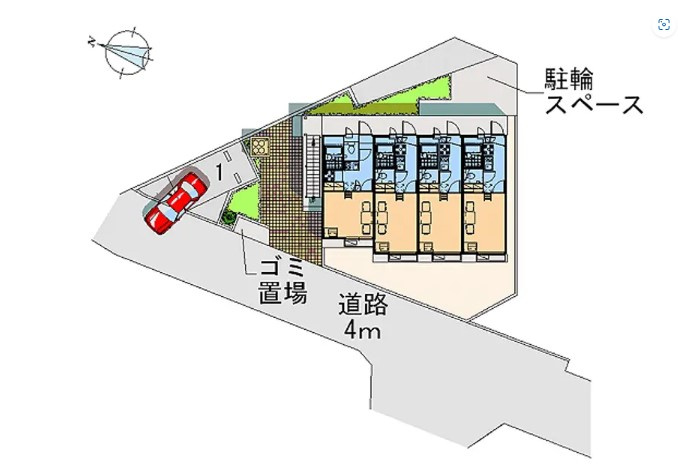 レオパレスフォレスト町田の区画図