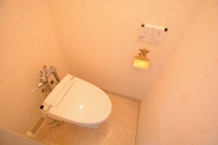 シンプルで掃除のしやすいトイレです♪