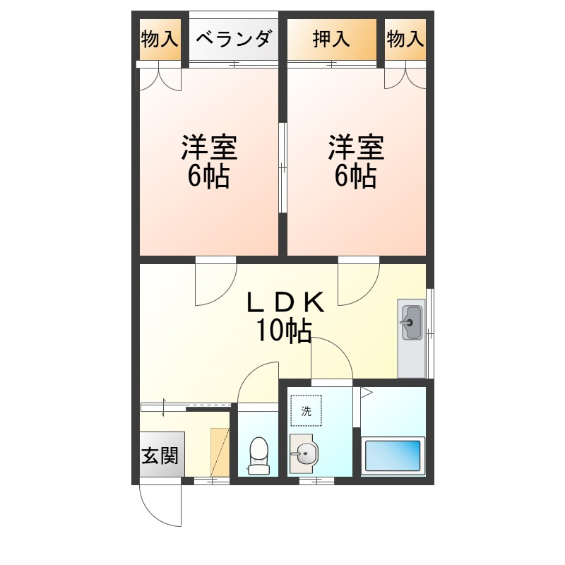 メゾンクレールの間取り