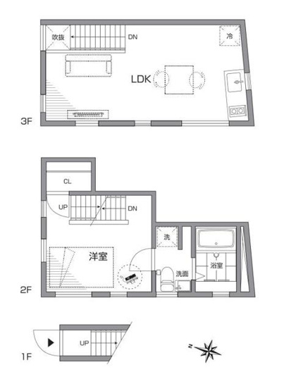 【間取り】 | シモキタハウス | 間取り図