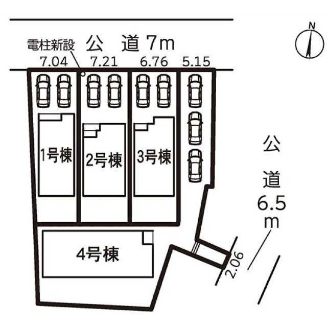 仲介手数料無料）愛西市須依町　３号棟の区画図