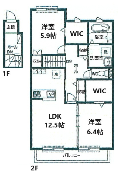 リベルタＢの間取り