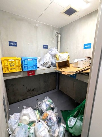 ベルヴィアージ蔵前の設備|24時間利用可能なゴミ置場です