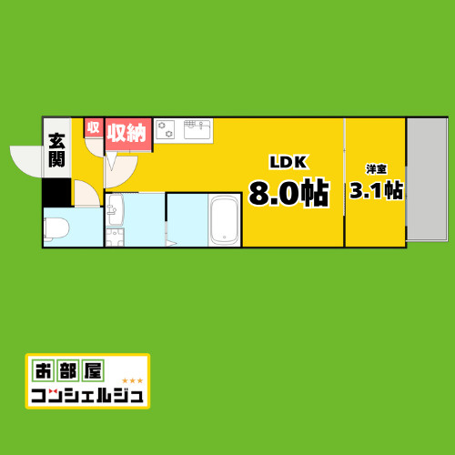 MOVE中村公園SOUTHIIの間取り